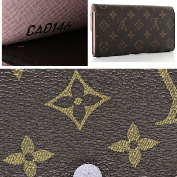 🎉LOUIS VUITTON Monogram Rose Ballerine Emilie Wallet! Comes with dust bag!💓 - Picture 11 of 12